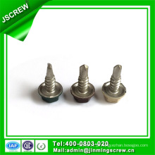 Personalizado feito DIP quente galvanizado pintado Hex Cabeça Self Drilling Screw